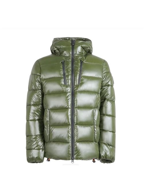 Shiny green jacket with hood Save The Duck | D30816M LUCK19.50023